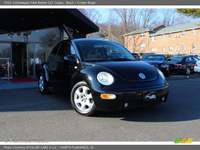 Black / Cream Beige 2002 Volkswagen New Beetle GLS Coupe