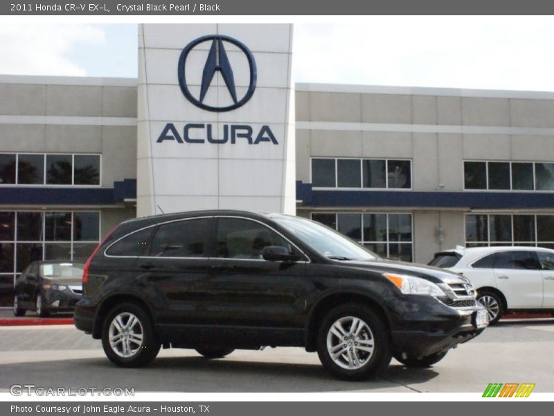 Crystal Black Pearl / Black 2011 Honda CR-V EX-L