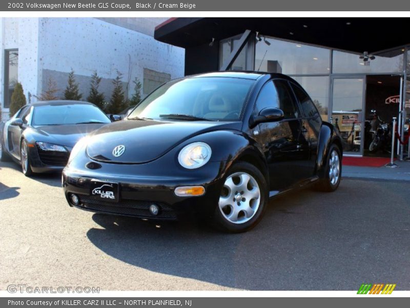 Black / Cream Beige 2002 Volkswagen New Beetle GLS Coupe