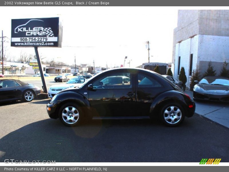 Black / Cream Beige 2002 Volkswagen New Beetle GLS Coupe