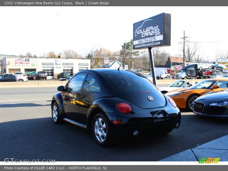 Black / Cream Beige 2002 Volkswagen New Beetle GLS Coupe