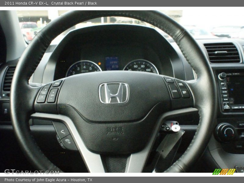 Crystal Black Pearl / Black 2011 Honda CR-V EX-L