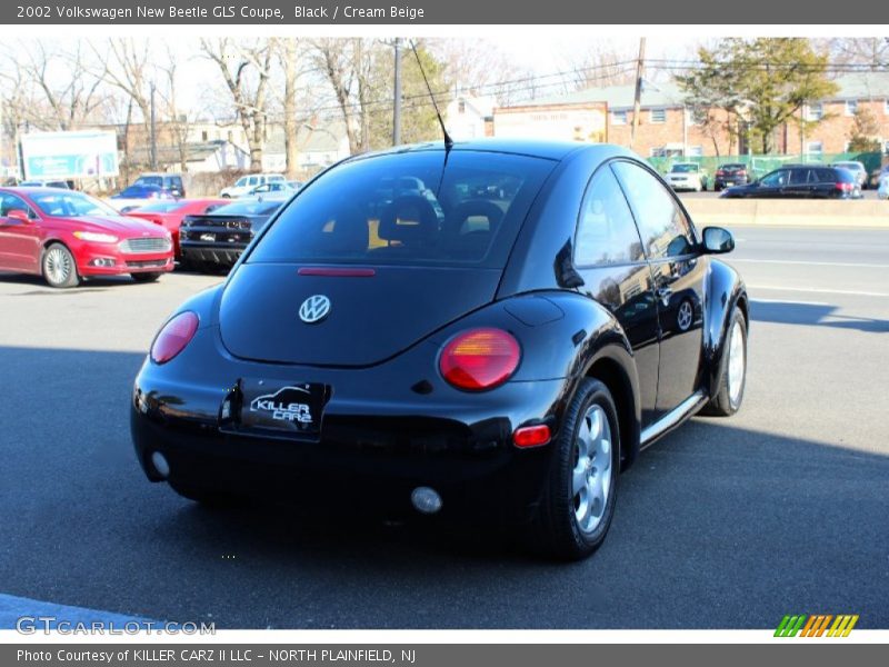 Black / Cream Beige 2002 Volkswagen New Beetle GLS Coupe