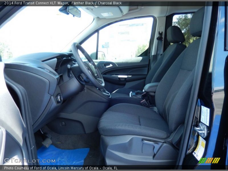  2014 Transit Connect XLT Wagon Charcoal Black Interior