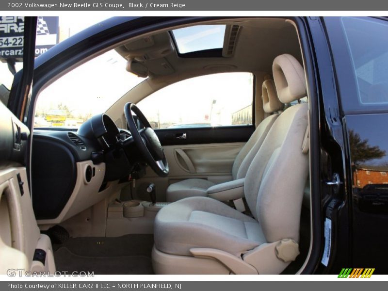 Black / Cream Beige 2002 Volkswagen New Beetle GLS Coupe