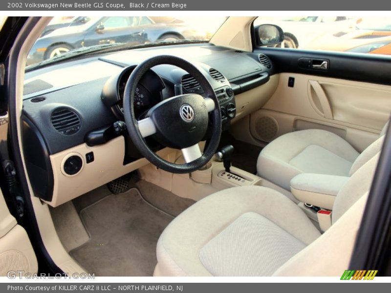 Black / Cream Beige 2002 Volkswagen New Beetle GLS Coupe
