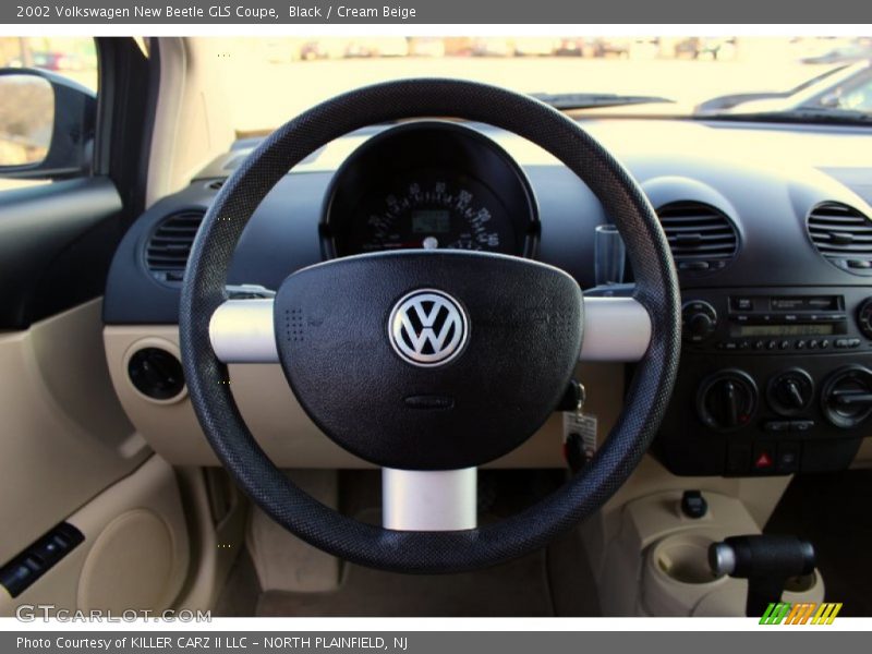 Black / Cream Beige 2002 Volkswagen New Beetle GLS Coupe