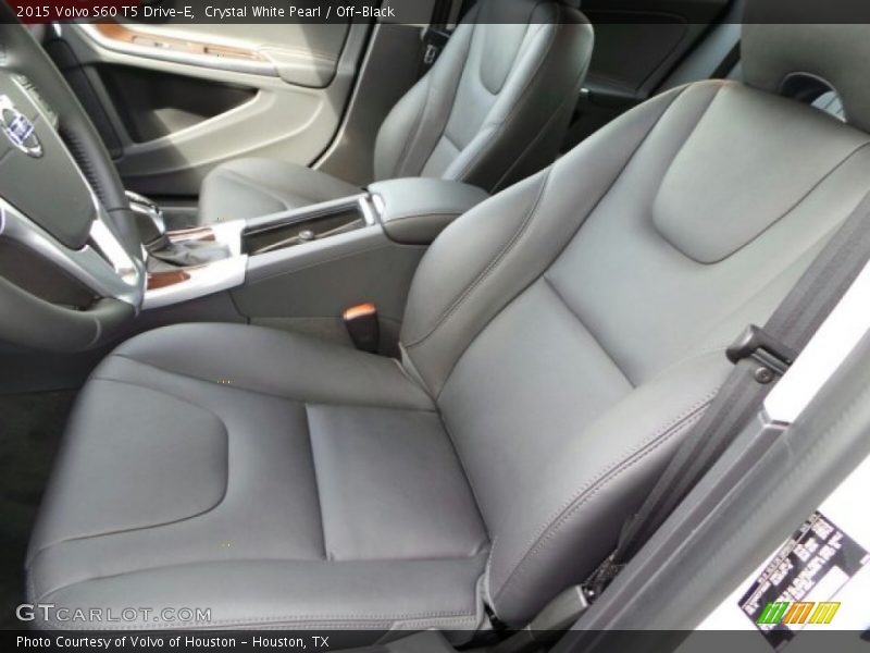 Crystal White Pearl / Off-Black 2015 Volvo S60 T5 Drive-E
