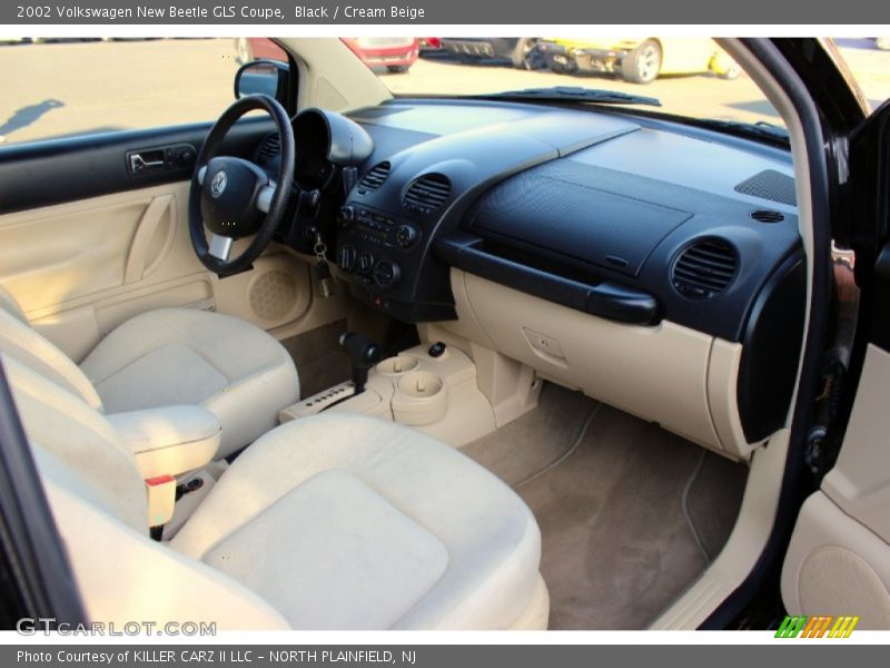 Black / Cream Beige 2002 Volkswagen New Beetle GLS Coupe