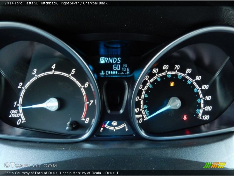 Ingot Silver / Charcoal Black 2014 Ford Fiesta SE Hatchback