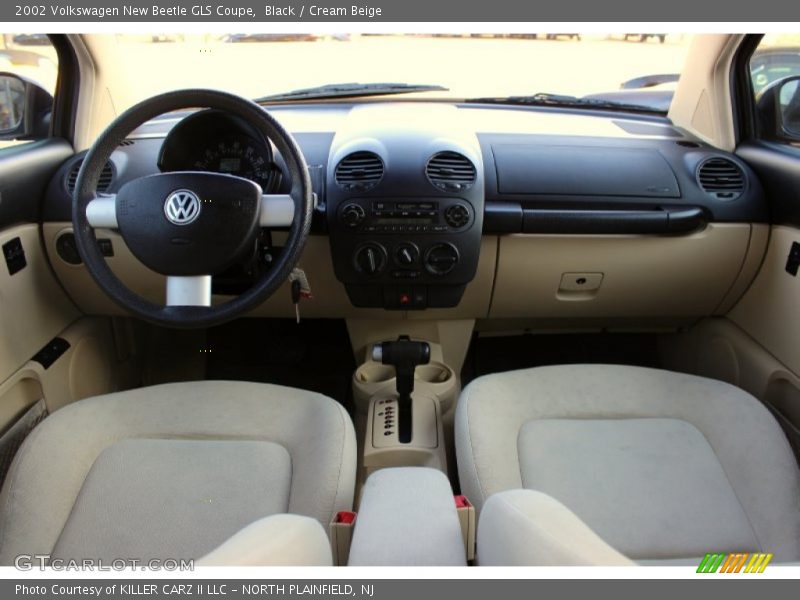 Black / Cream Beige 2002 Volkswagen New Beetle GLS Coupe