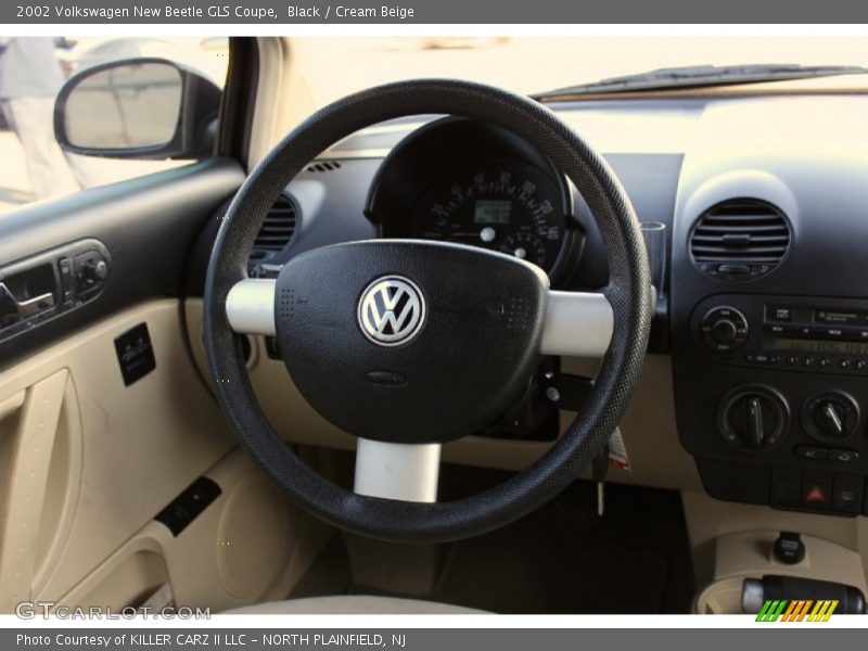 Black / Cream Beige 2002 Volkswagen New Beetle GLS Coupe