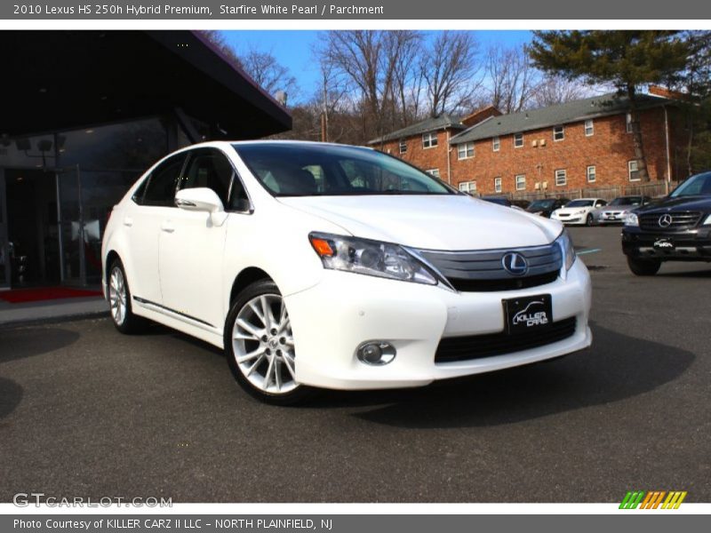 Starfire White Pearl / Parchment 2010 Lexus HS 250h Hybrid Premium