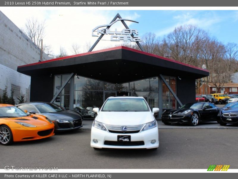 Starfire White Pearl / Parchment 2010 Lexus HS 250h Hybrid Premium