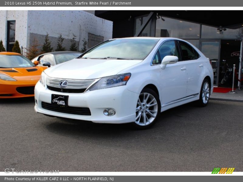 Starfire White Pearl / Parchment 2010 Lexus HS 250h Hybrid Premium