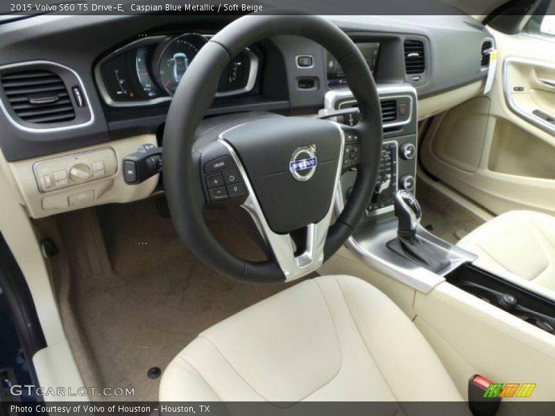  2015 S60 T5 Drive-E Soft Beige Interior