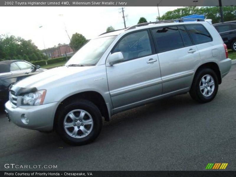 Millennium Silver Metallic / Ivory 2002 Toyota Highlander Limited 4WD