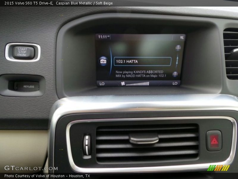 Caspian Blue Metallic / Soft Beige 2015 Volvo S60 T5 Drive-E