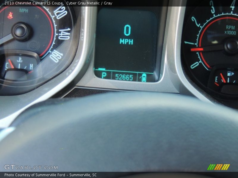 Cyber Gray Metallic / Gray 2010 Chevrolet Camaro LS Coupe
