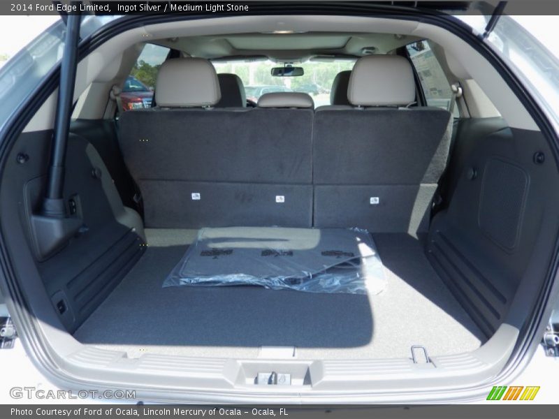 Ingot Silver / Medium Light Stone 2014 Ford Edge Limited