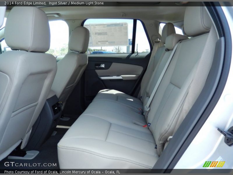 Ingot Silver / Medium Light Stone 2014 Ford Edge Limited