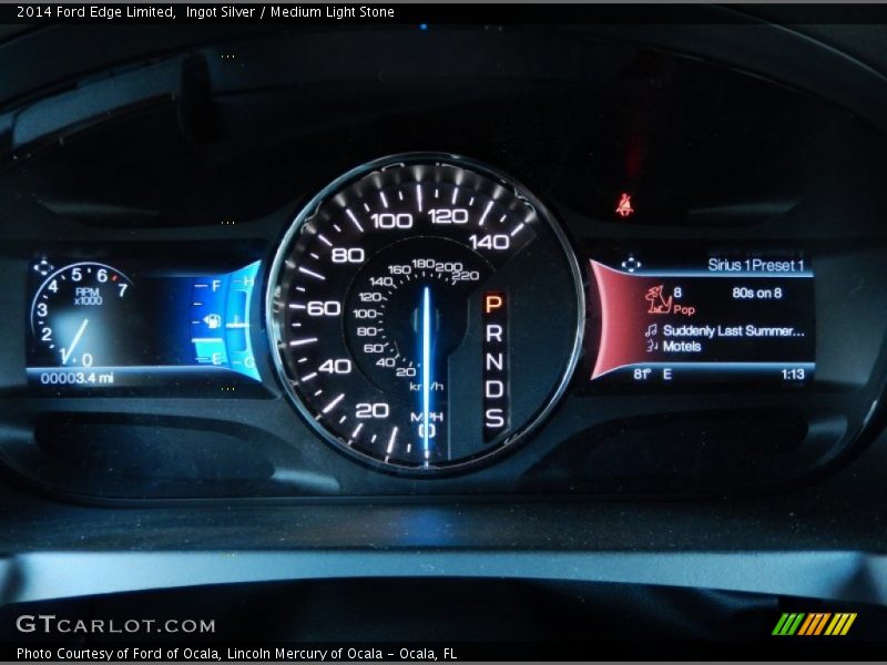 Ingot Silver / Medium Light Stone 2014 Ford Edge Limited