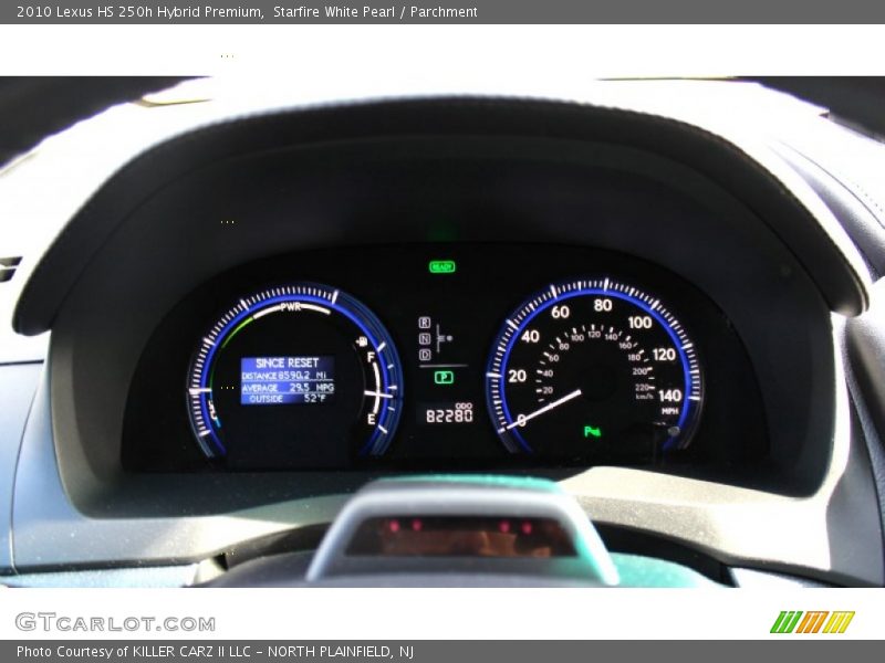 Starfire White Pearl / Parchment 2010 Lexus HS 250h Hybrid Premium