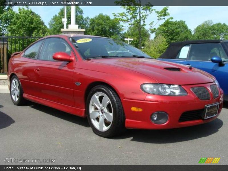 Spice Red Metallic / Black 2006 Pontiac GTO Coupe