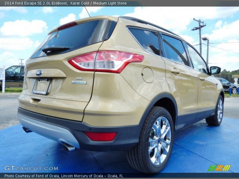 Karat Gold / Medium Light Stone 2014 Ford Escape SE 2.0L EcoBoost