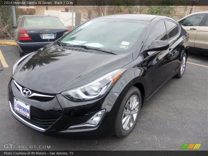 Black / Gray 2014 Hyundai Elantra SE Sedan