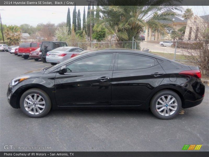 Black / Gray 2014 Hyundai Elantra SE Sedan