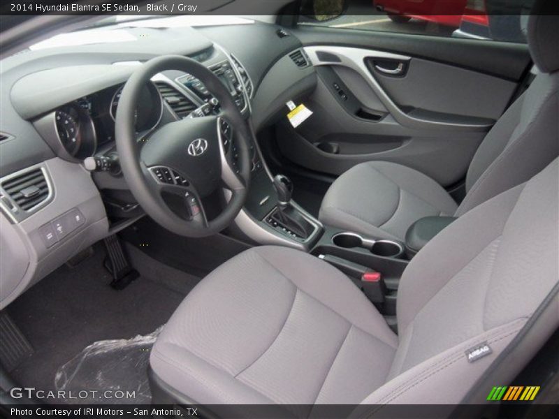 Black / Gray 2014 Hyundai Elantra SE Sedan