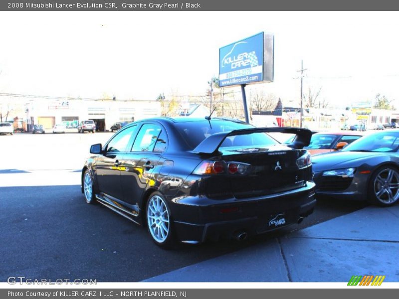 Graphite Gray Pearl / Black 2008 Mitsubishi Lancer Evolution GSR