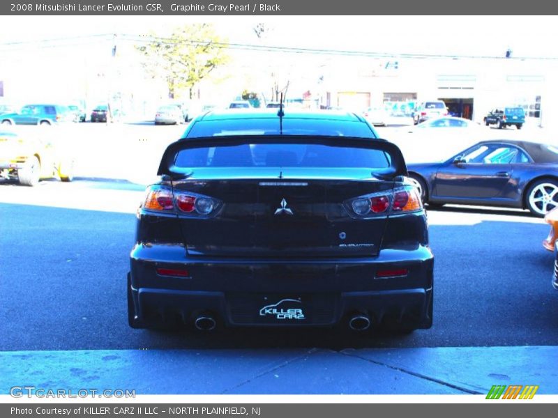 Graphite Gray Pearl / Black 2008 Mitsubishi Lancer Evolution GSR