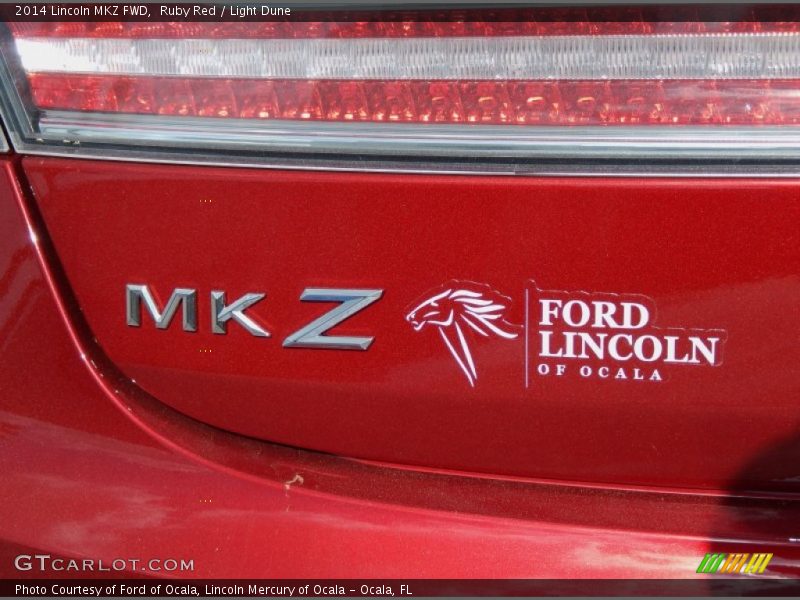 Ruby Red / Light Dune 2014 Lincoln MKZ FWD
