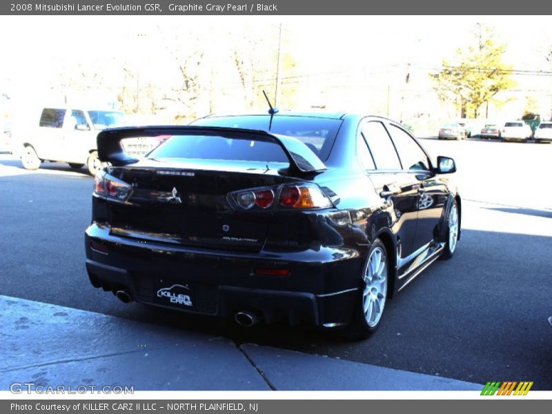 Graphite Gray Pearl / Black 2008 Mitsubishi Lancer Evolution GSR