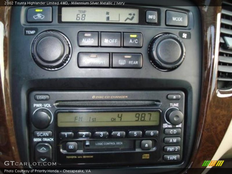 Millennium Silver Metallic / Ivory 2002 Toyota Highlander Limited 4WD