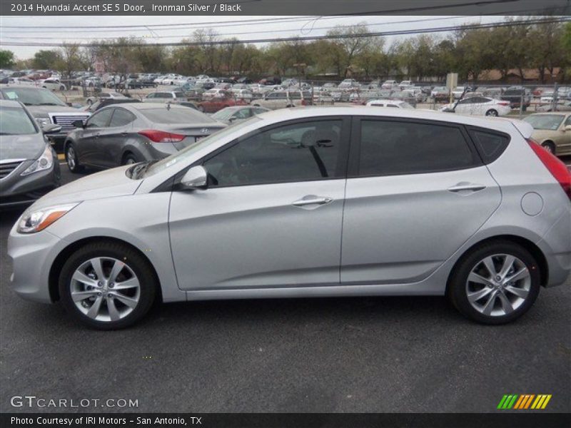 Ironman Silver / Black 2014 Hyundai Accent SE 5 Door