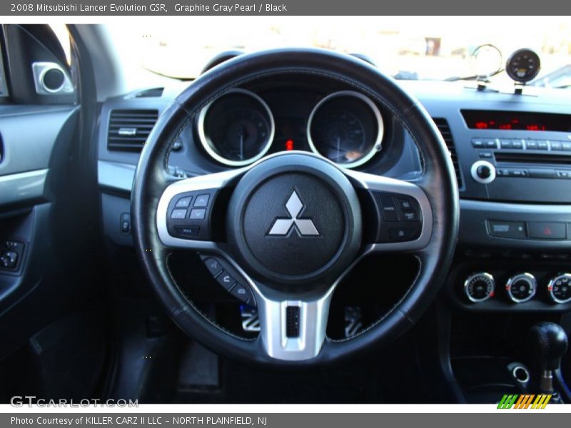 Graphite Gray Pearl / Black 2008 Mitsubishi Lancer Evolution GSR