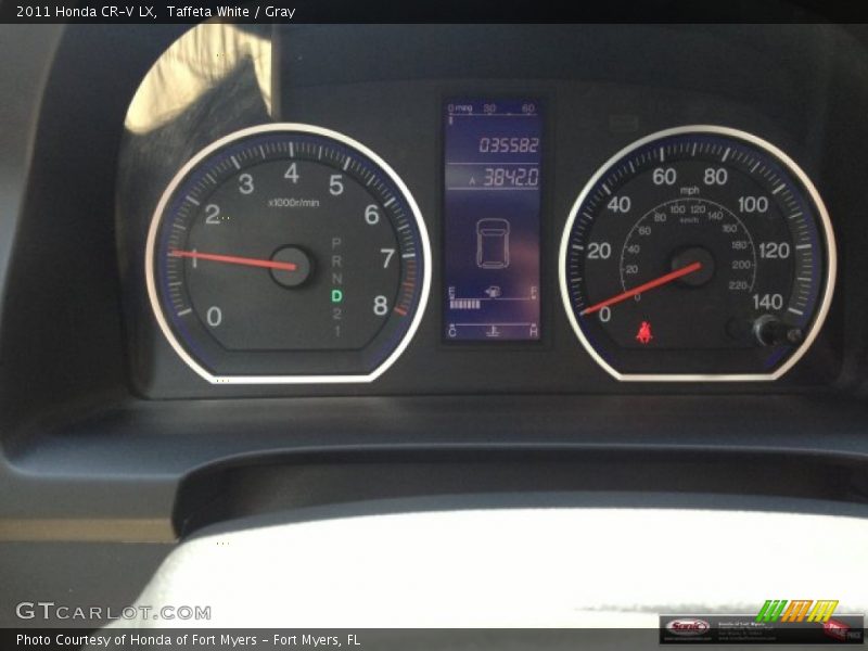 Taffeta White / Gray 2011 Honda CR-V LX