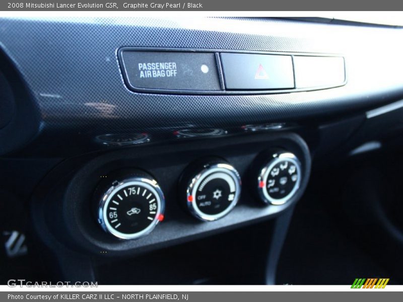 Graphite Gray Pearl / Black 2008 Mitsubishi Lancer Evolution GSR