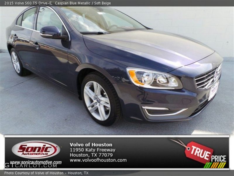 Caspian Blue Metallic / Soft Beige 2015 Volvo S60 T5 Drive-E