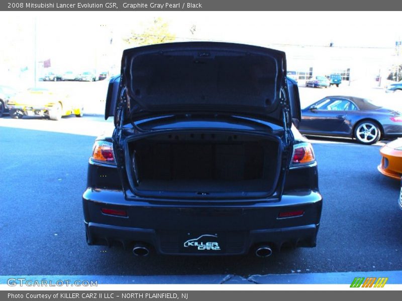 Graphite Gray Pearl / Black 2008 Mitsubishi Lancer Evolution GSR