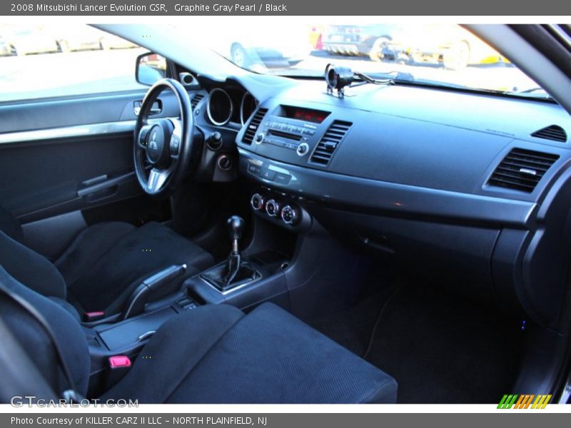 Graphite Gray Pearl / Black 2008 Mitsubishi Lancer Evolution GSR