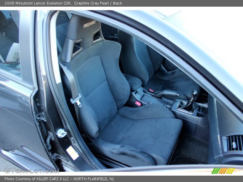 Graphite Gray Pearl / Black 2008 Mitsubishi Lancer Evolution GSR