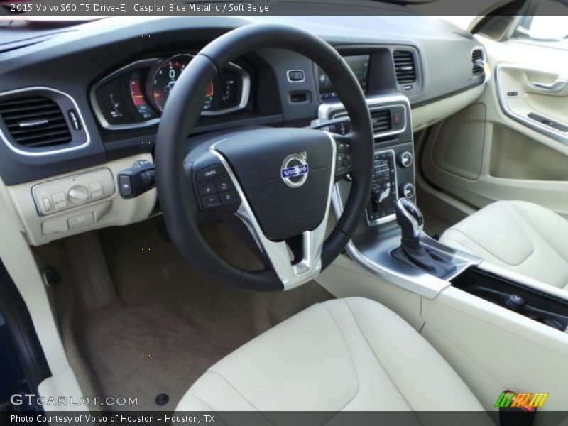 Caspian Blue Metallic / Soft Beige 2015 Volvo S60 T5 Drive-E