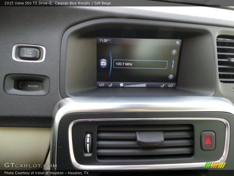 Caspian Blue Metallic / Soft Beige 2015 Volvo S60 T5 Drive-E