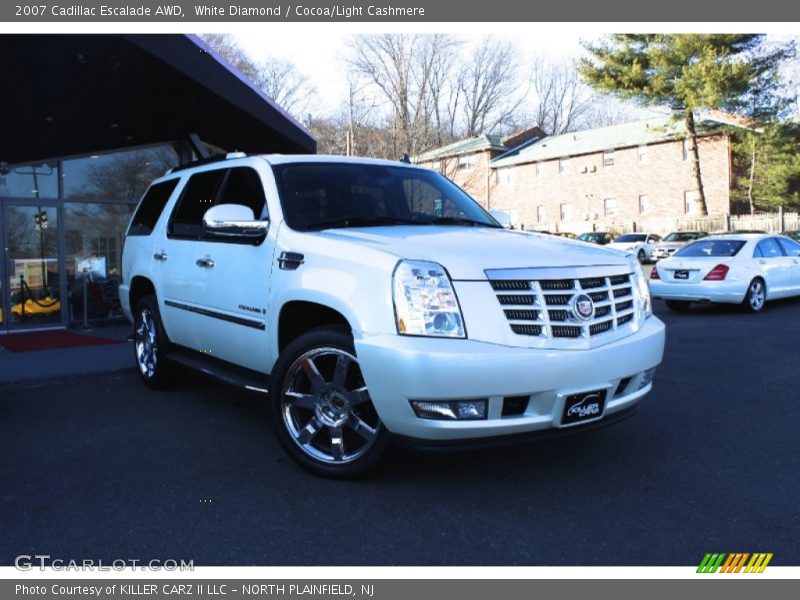 White Diamond / Cocoa/Light Cashmere 2007 Cadillac Escalade AWD