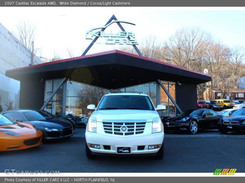 White Diamond / Cocoa/Light Cashmere 2007 Cadillac Escalade AWD