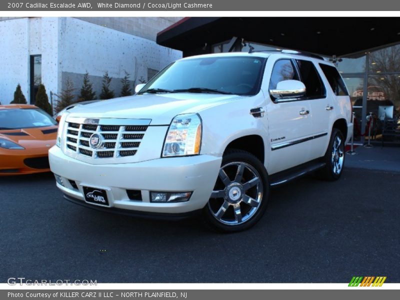 White Diamond / Cocoa/Light Cashmere 2007 Cadillac Escalade AWD